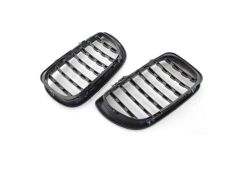 Bmw 3 Uyumlu Serisi 2002-2004 E46 Diamond Panjur (Böbrek) Piano Black Çerçeve