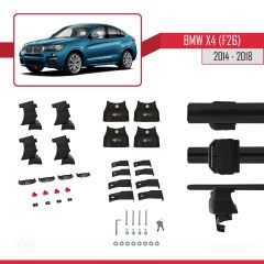 BMW X4 (F26) 2014-2018 Arası ile uyumlu ACE-4 Ara Atkı Tavan Barı SİYAH