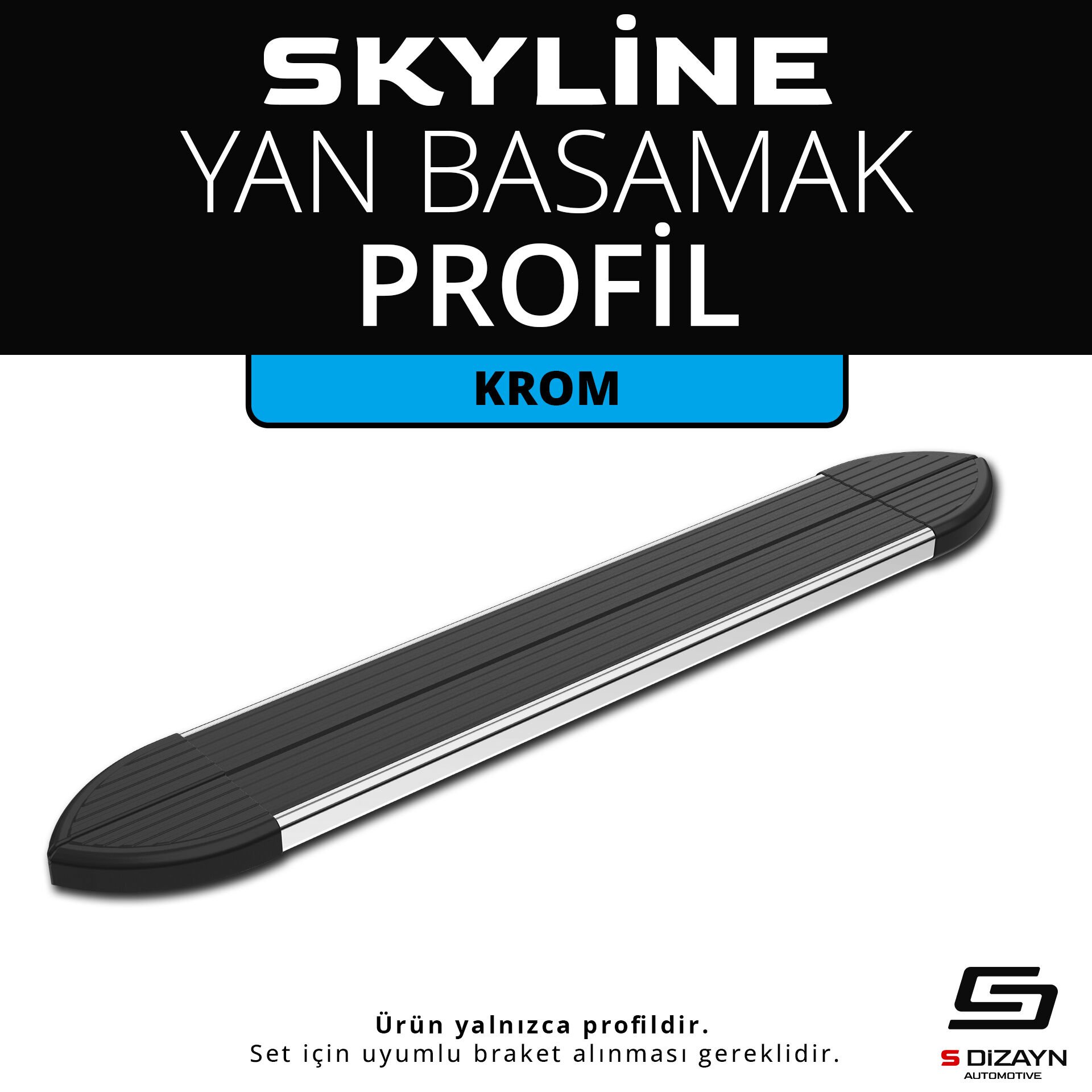 Skyline Krom Yan Basamak Profil 173 Cm