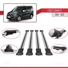 Ford Connect 2014-2021 Arası ile uyumlu FLY Model Ara Atkı Tavan Barı GRİ 4 ADET BAR