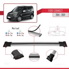 Ford Connect 2014-2021 Arası ile uyumlu FLY Model Ara Atkı Tavan Barı GRİ 4 ADET BAR