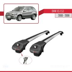BMW X5 (E53) 2000-2006 Arası ile uyumlu ACE-1 Ara Atkı Tavan Barı GRİ