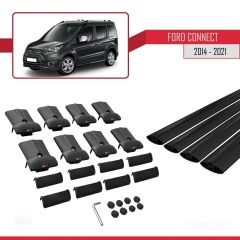 Ford Connect 2014-2021 Arası ile uyumlu FLY Model Ara Atkı Tavan Barı SİYAH 4 ADET BAR