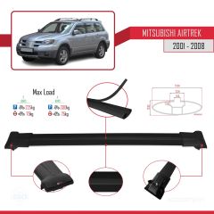 Mitsubishi Airtrek 2001-2008 Arası ile uyumlu FLY Model Ara Atkı Tavan Barı SİYAH 3 ADET BAR