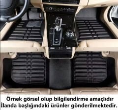 Peugeot 5008 Uyumlu 2023 Sonrası 5D Havuzlu Karbon Dizayn Paspas Seti