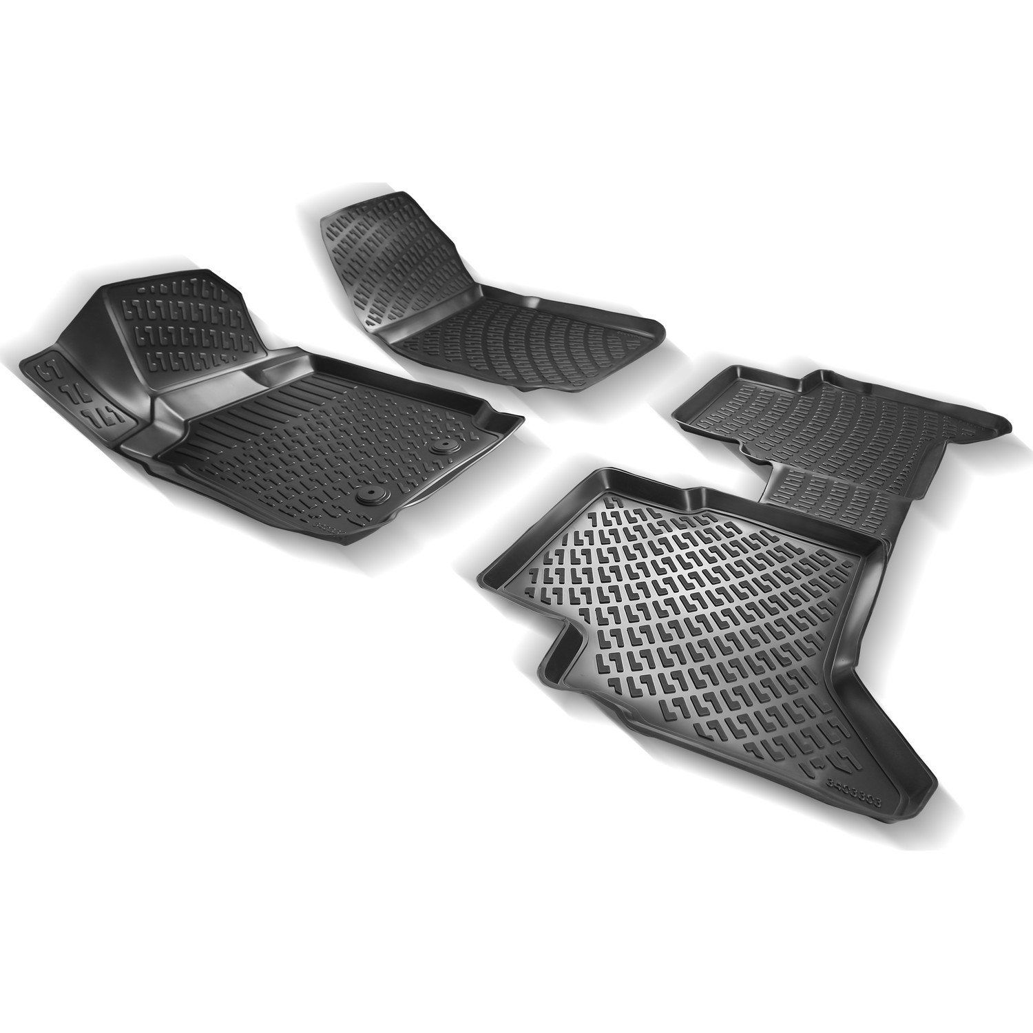 Land Rover Uyumlu Range Rover Sport 2005-2013 3D Havuzlu Siyah Paspas Seti