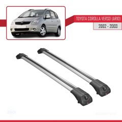 Toyota Corolla Verso (AR10) 2002-2003 Arası ile uyumlu ACE-1 Ara Atkı Tavan Barı GRİ
