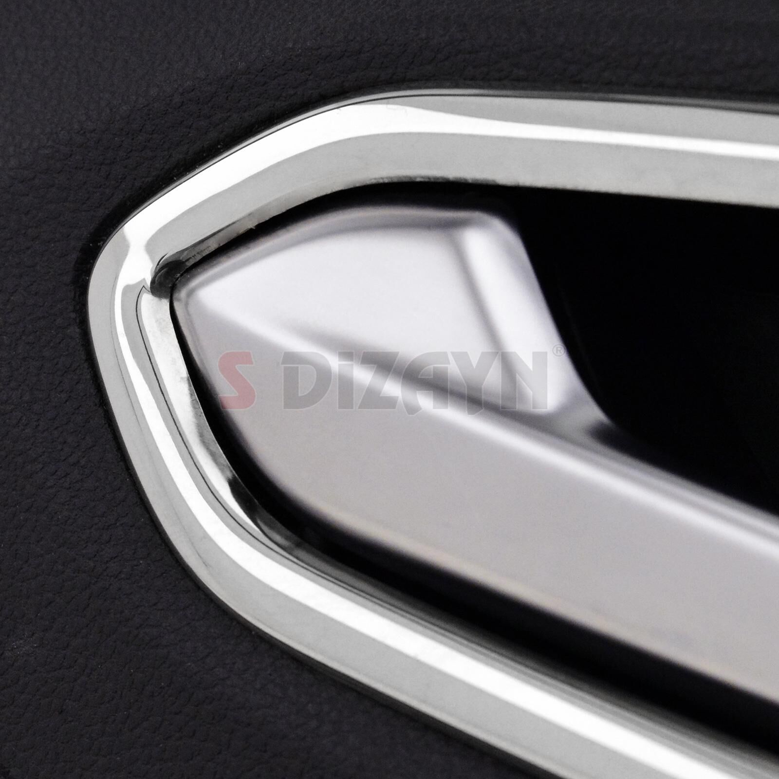 S-Dizayn Dacia Sandero Krom İç Kapı Kolu Çerçevesi 4 Prç 2020 Üzeri A+ Kalite