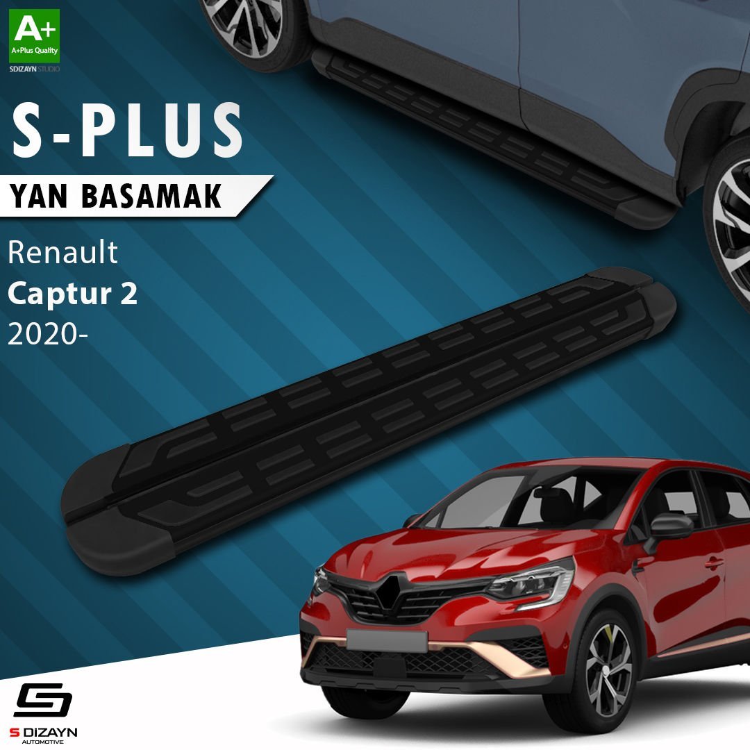 S-Dizayn Renault Captur 2 S-Plus Siyah Yan Basamak 183 Cm 2020 Üzeri