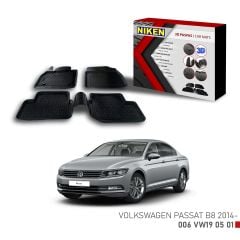 Vw Passat B8 için Uyumlu -2014 3D Paspas