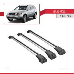 Volvo XC90 2003-2015 Arası ile uyumlu ACE-1 Ara Atkı Tavan Barı GRİ 3 ADET BAR