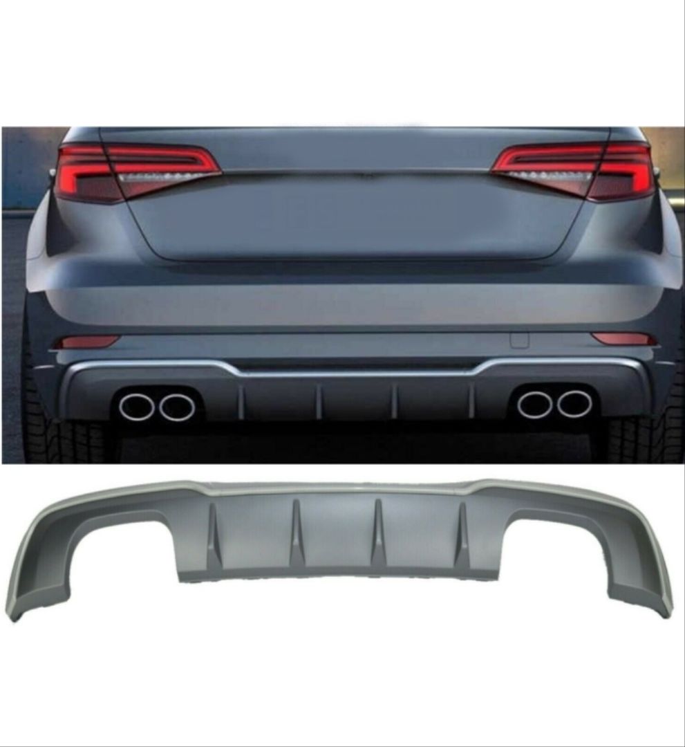 Audi S3 Uyumlu 2017+ Hatchback Difüzör Egzoz Seti