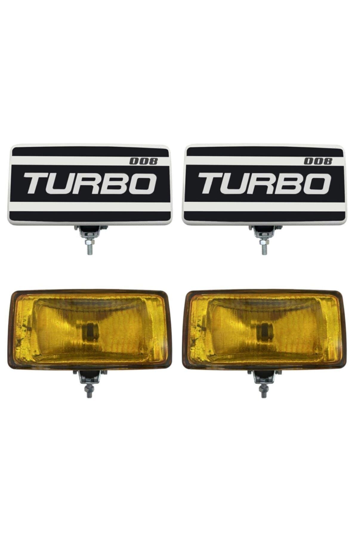 Turbo 008 Oto Sis Farı Sarı Camlı 2 Adet