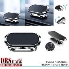 Oto Telefon Tutacağı Mıknatıslı Gri