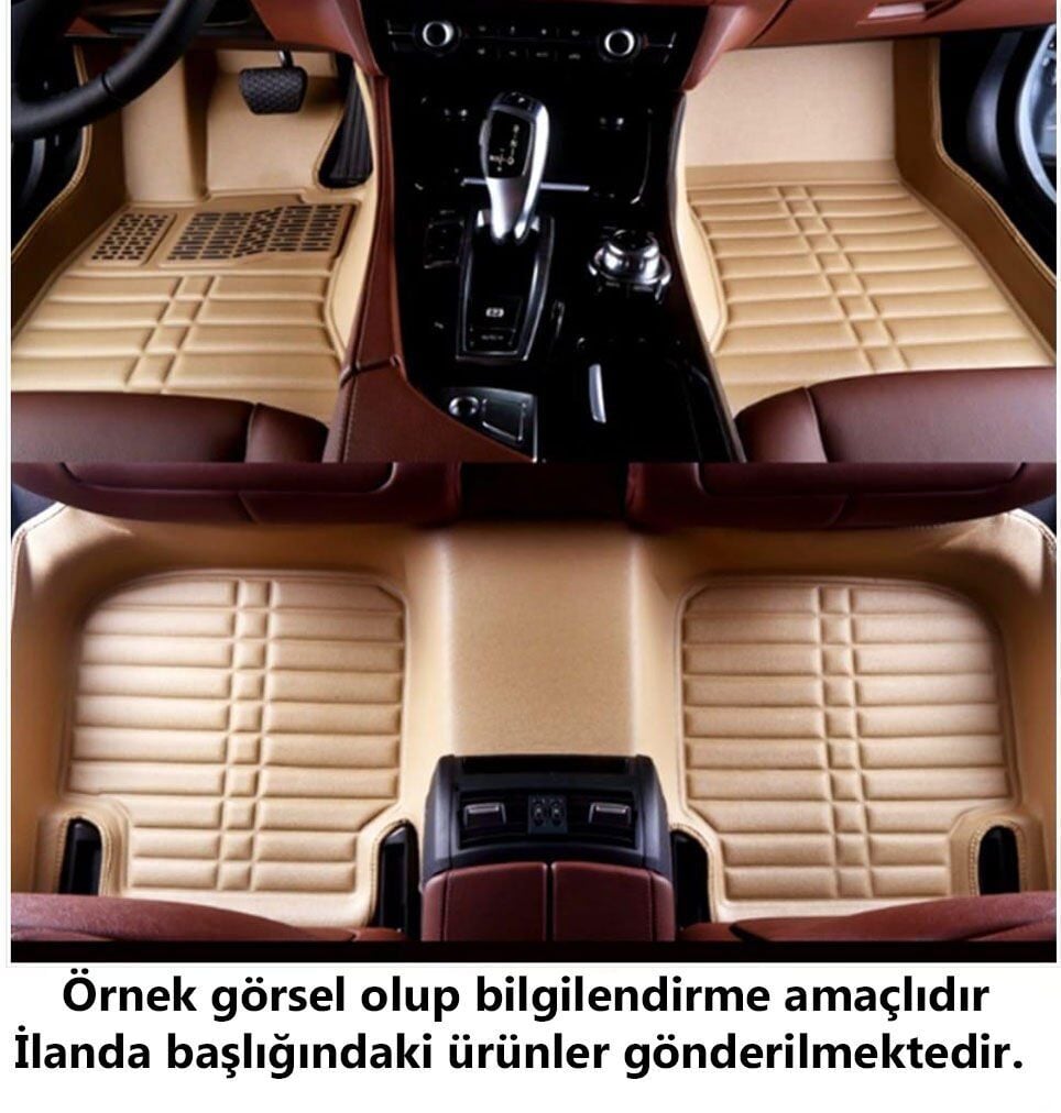 Bmw 5 Serisi F10 Uyumlu 2012-2017 5D Havuzlu Bej Renk Paspas Seti