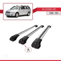 Kia Sedona (VQ) 2006-2014 Arası ile uyumlu ACE-1 Ara Atkı Tavan Barı GRİ 3 ADET BAR