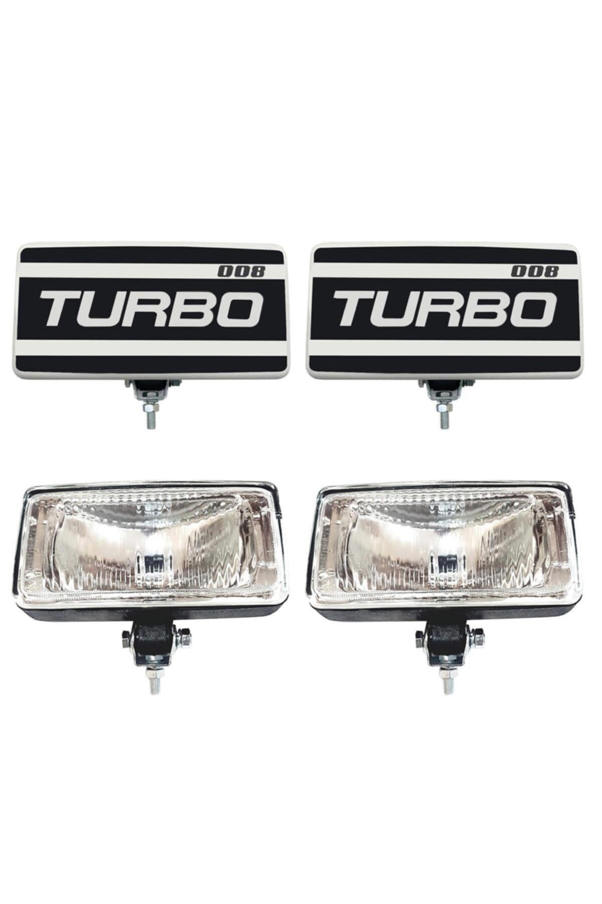 Turbo 008 Oto Sis Farı Beyaz Camlı 2 Adet
