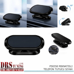 Oto Telefon Tutacağı Mıknatıslı Siyah