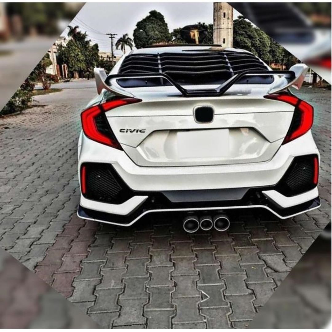 Honda Civic Uyumlu Fc5 2016-2020 Bagaj Üstü Spoiler M Model