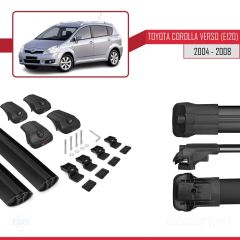 Toyota Corolla Verso (E120) 2004-2008 Arası ile uyumlu ACE-1 Ara Atkı Tavan Barı SİYAH
