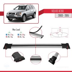 Volvo XC90 2003-2015 Arası ile Uyumlu FLY Model Ara Atkı Tavan Barı GRİ 3 ADET BAR