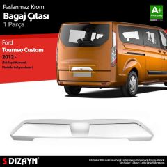 Ford Tourneo Uyumlu Custom Krom Bagaj Çıtası 2012 Üzeri (Kameralı) Parça