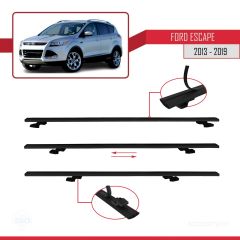 Ford Escape 2013-2019 Arası ile uyumlu Basic Model Ara Atkı Tavan Barı SİYAH 3 ADET