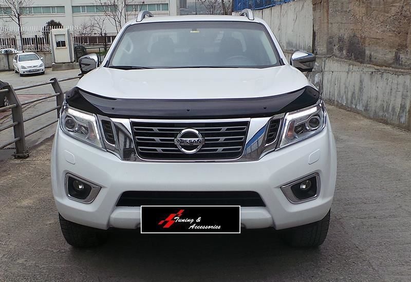 Nissan Navara Uyumlu 2014 - Kaput Üzeri Koruma, Oem St., Parlak Siyah, A