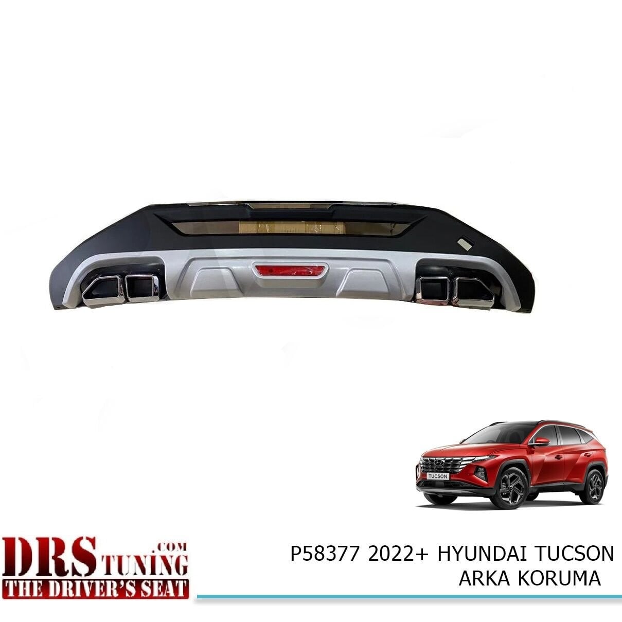 Hyundai Tucson 2021+ Arka Tampon Koruma Difüzör