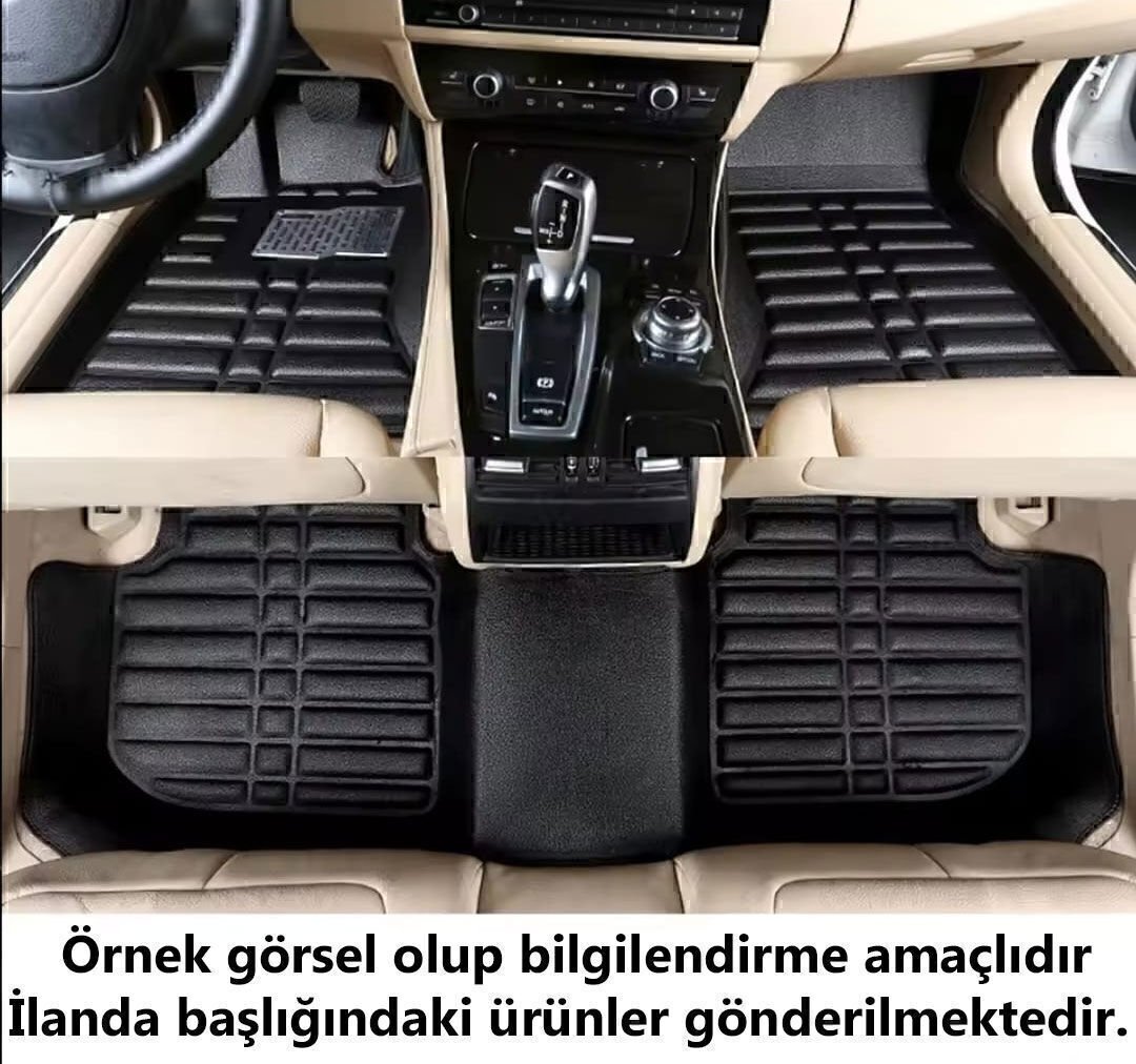 Peugeot Rifter Uyumlu 2019 Sonrası 5D Havuzlu Karbon Dizayn Paspas Seti