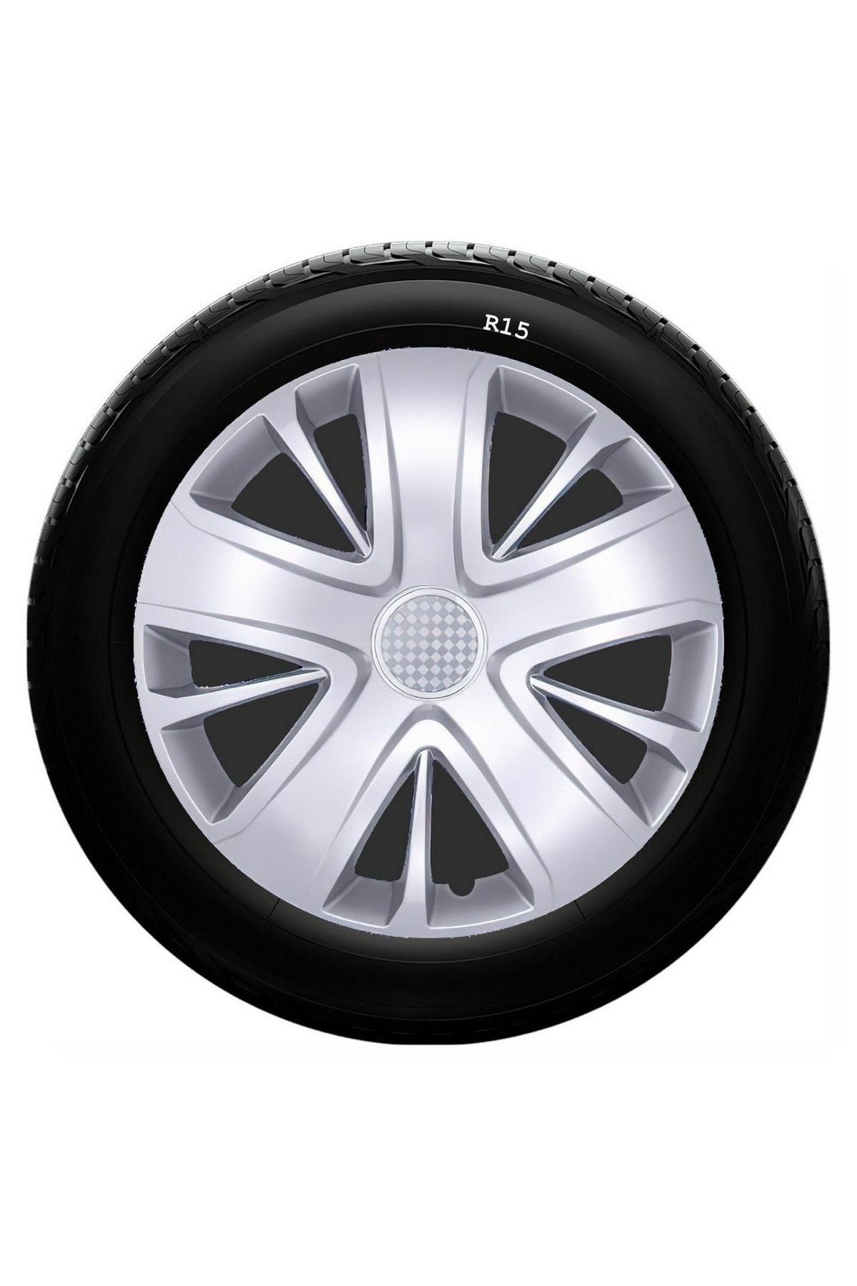 Skoda Uyumlu 15 Inc Kırılmaz SKS Jant Kapağı 1 Takım 4 Adet No:341