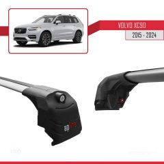 Volvo XC90 2015 ve Sonrası ile uyumlu ACE-2 Ara Atkı Tavan Barı GRİ