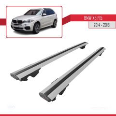 Bmw X5 (F15) 2014-2018 Arası ile uyumlu HOOK Model Anahtar Kilitli Ara Atkı Tavan Barı GRİ