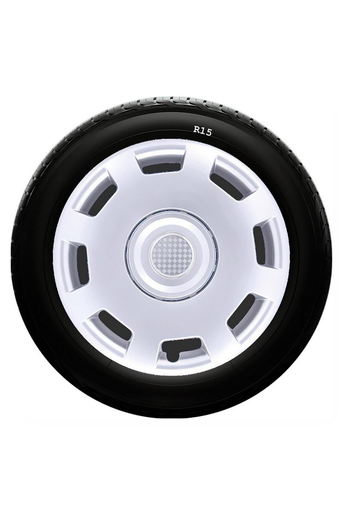 Skoda Uyumlu 15 Inç Kırılmaz SKS Jant Kapağı 1 Takım 4 Adet No:302