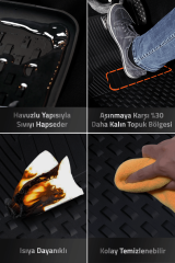 Doblo III 2022+ Uyumlu Sahler Araca Özel 4.5D Havuzlu Oto Paspas