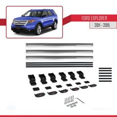 Ford Explorer 2011-2015 Arası ile uyumlu Basic Model Ara Atkı Tavan Barı GRİ 3 ADET
