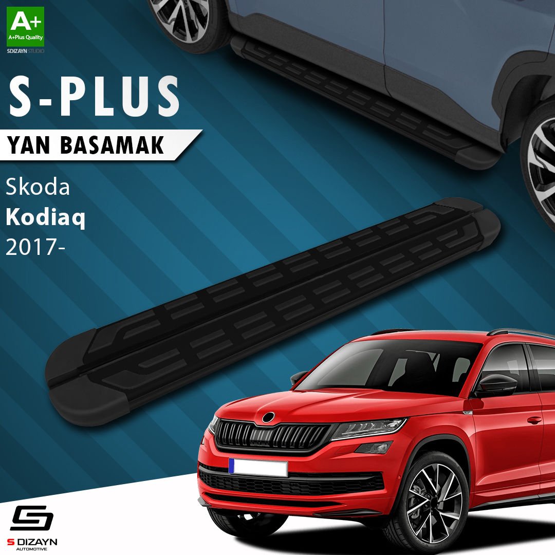 S-Dizayn Skoda Kodiaq S-Plus Siyah Yan Basamak 193 Cm 2017 Üzeri