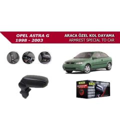 Opel Astra Uyumlu G 1998-2003 Araca Özel Kol Dayama Siyah Niken Parça