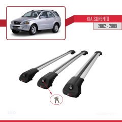 Kia Sorento 2002-2009 Arası ile uyumlu ACE-1 Ara Atkı Tavan Barı GRİ 3 ADET BAR