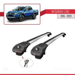 Mitsubishi L200 2015-2023 Arası ile uyumlu ACE-1 Ara Atkı Tavan Barı GRİ