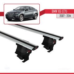 BMW X6 (E71) 2007-2014 Arası ile uyumlu ACE-4 Ara Atkı Tavan Barı GRİ