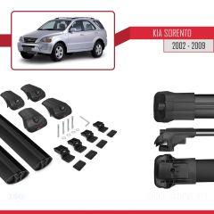 Kia Sorento 2002-2009 Arası ile uyumlu ACE-1 Ara Atkı Tavan Barı SİYAH