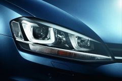 Volkswagen Golf Uyumlu 7 U LED Far Silver Haraketli Sinyal -(Uzun Kısa LED Aydınlatmalar Farın İçinde)