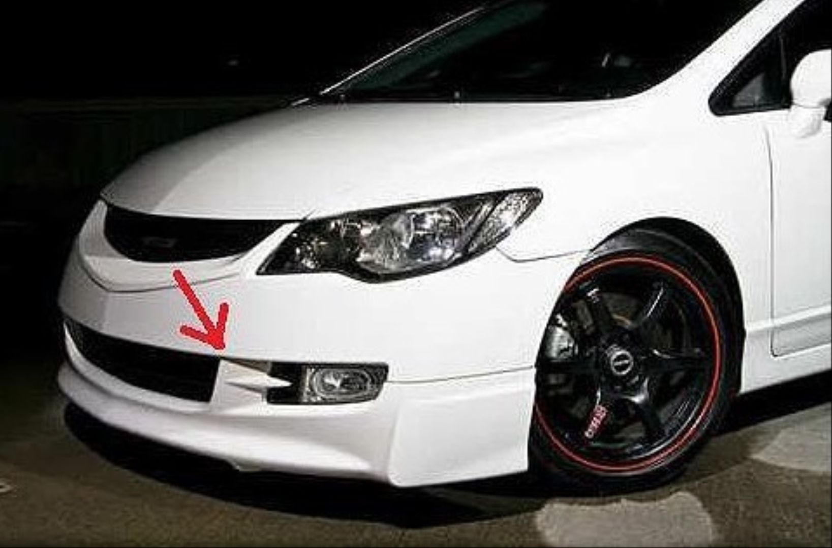 Honda Civic Uyumlu Fd6 2006-2010 Ön Tampon Ek Mugen (Makyajsız)
