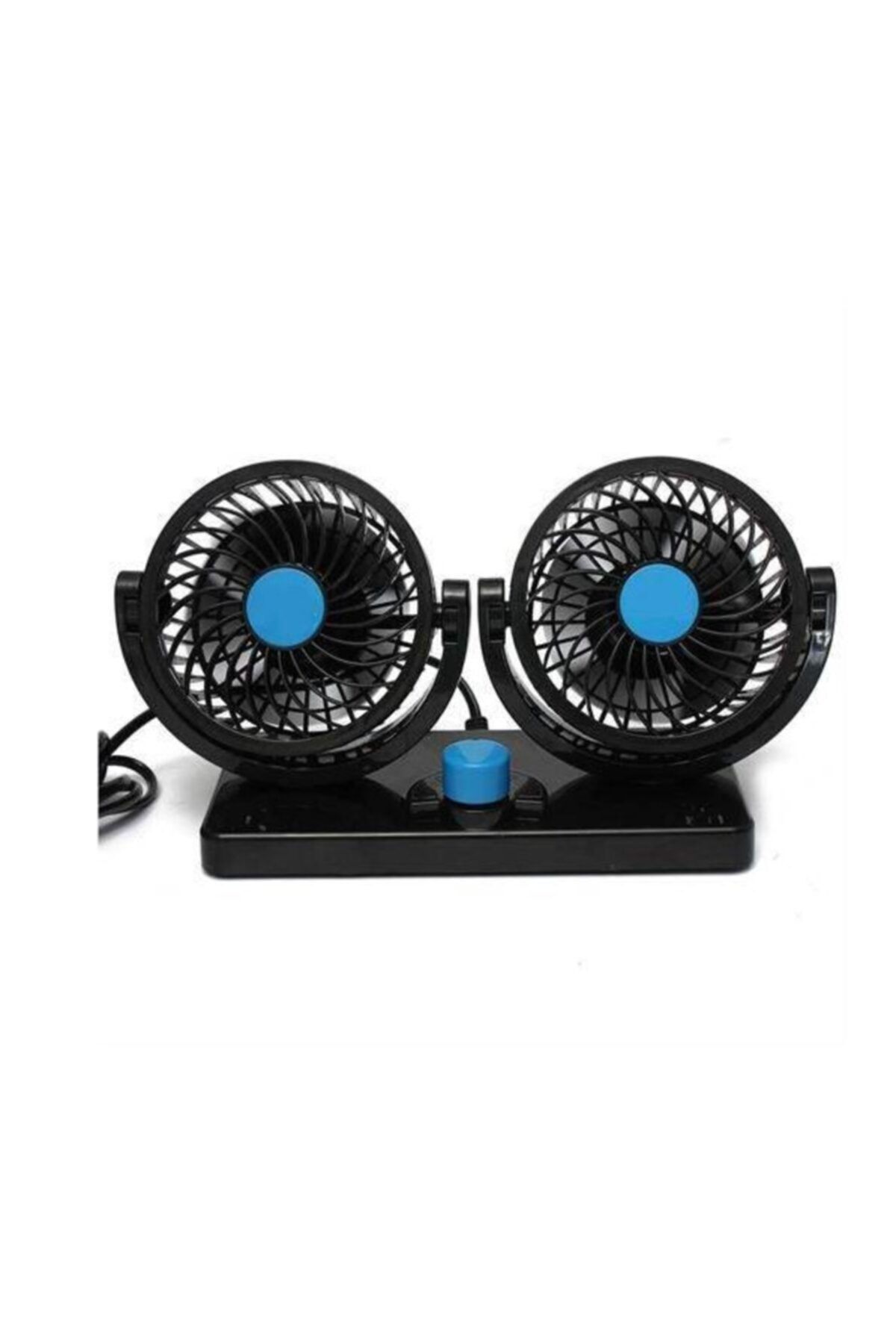 12v Çift Pervaneli, Çift Kademeli Oto Vantilatör-araç Fanı Çakmaklık Girişli