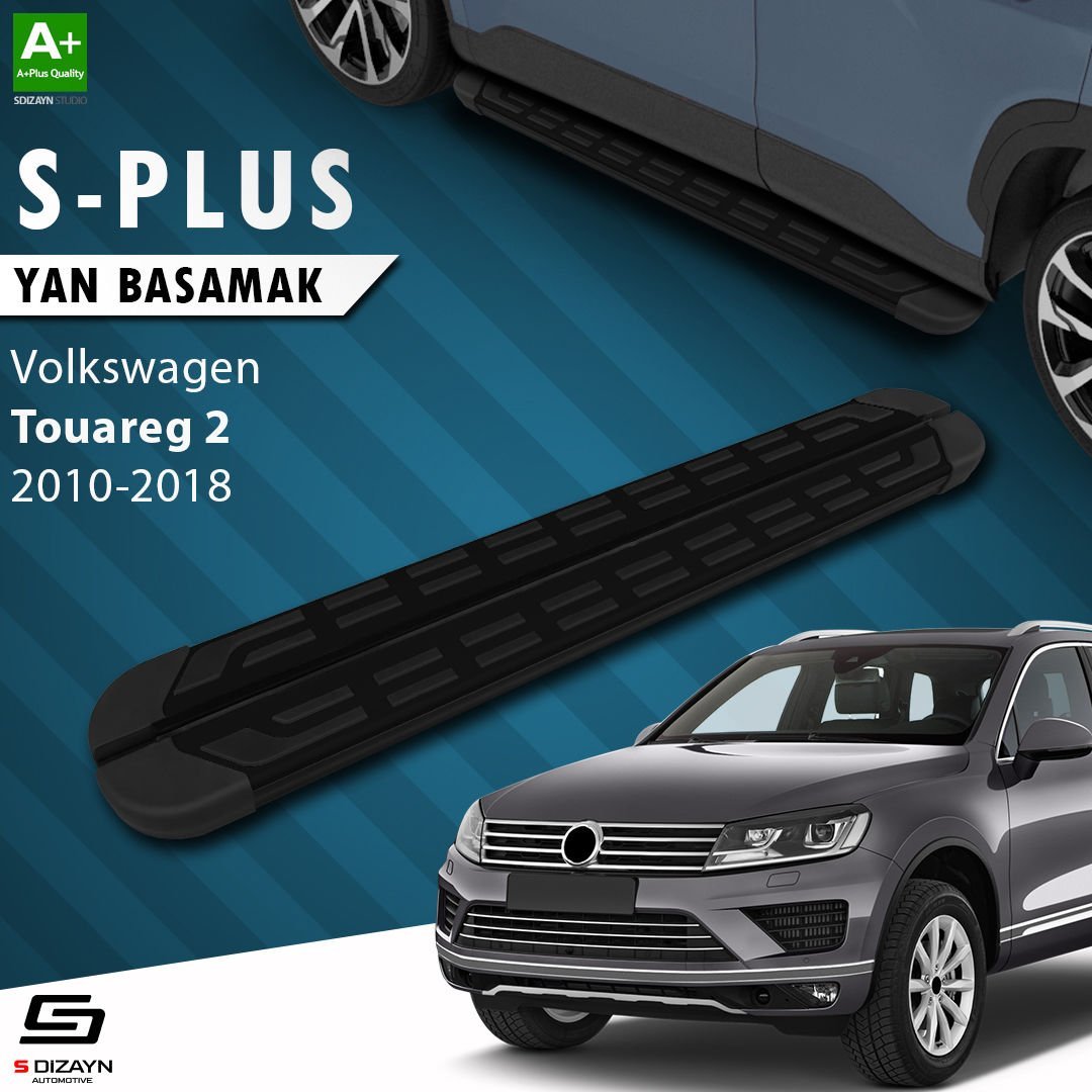S-Dizayn VW Touareg 2 S-Plus Siyah Yan Basamak 193 Cm 2010-2018