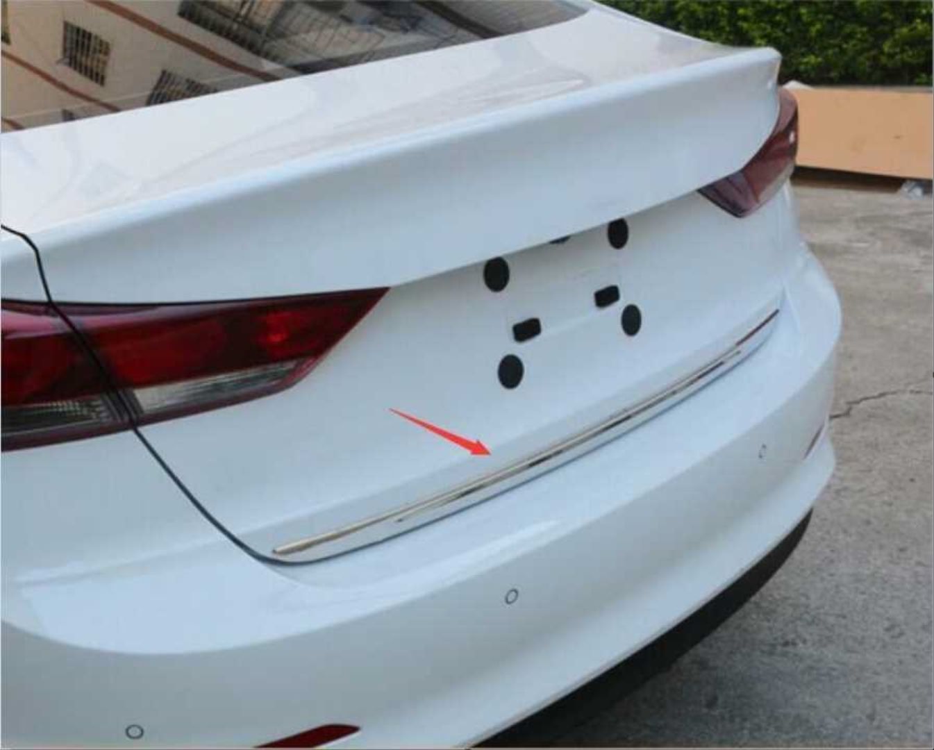 Hyundai Elantra Uyumlu 2016-2018 Bagaj Kapağı Çıtası Krom