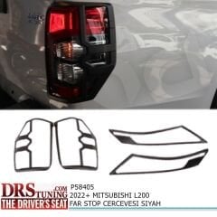 Mitsubishi L200 2019 Sonrası Far Ve Stop Çerçeve Kaplama Siyah