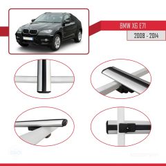 BMW X6 (E71) 2008-2014 Arası ile uyumlu Basic Model Ara Atkı Tavan Barı GRİ 3 ADET