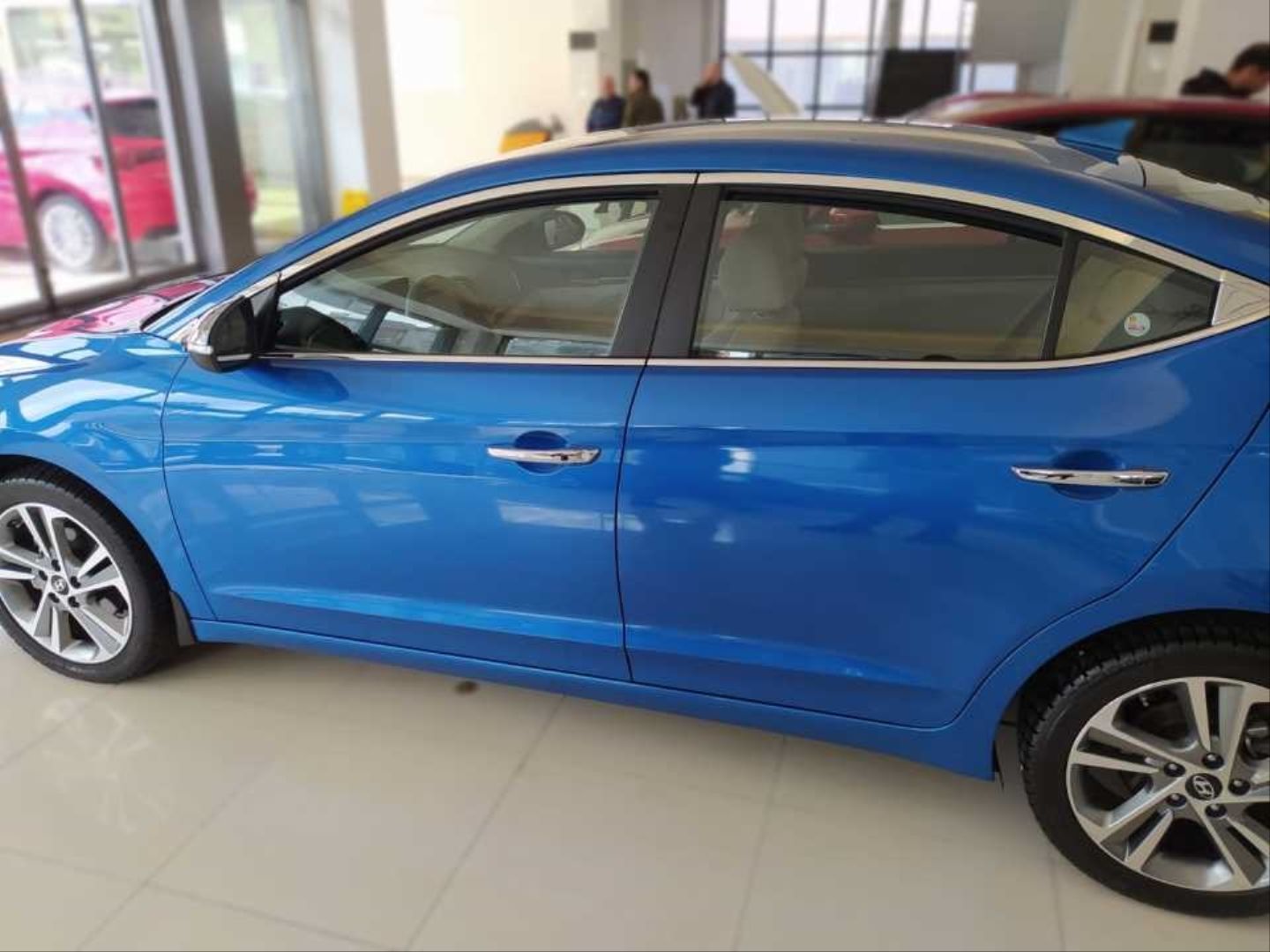 Hyundai Elantra Uyumlu 2016-2018 Cam Çıtası Nikelaj 10 Parça